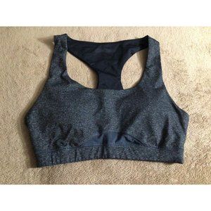 Padded Sports Training Athletic Mesh Panel Bra M